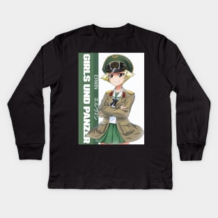 Riko Matsumoto Erwin Girls UND Panzer Kids Long Sleeve T-Shirt